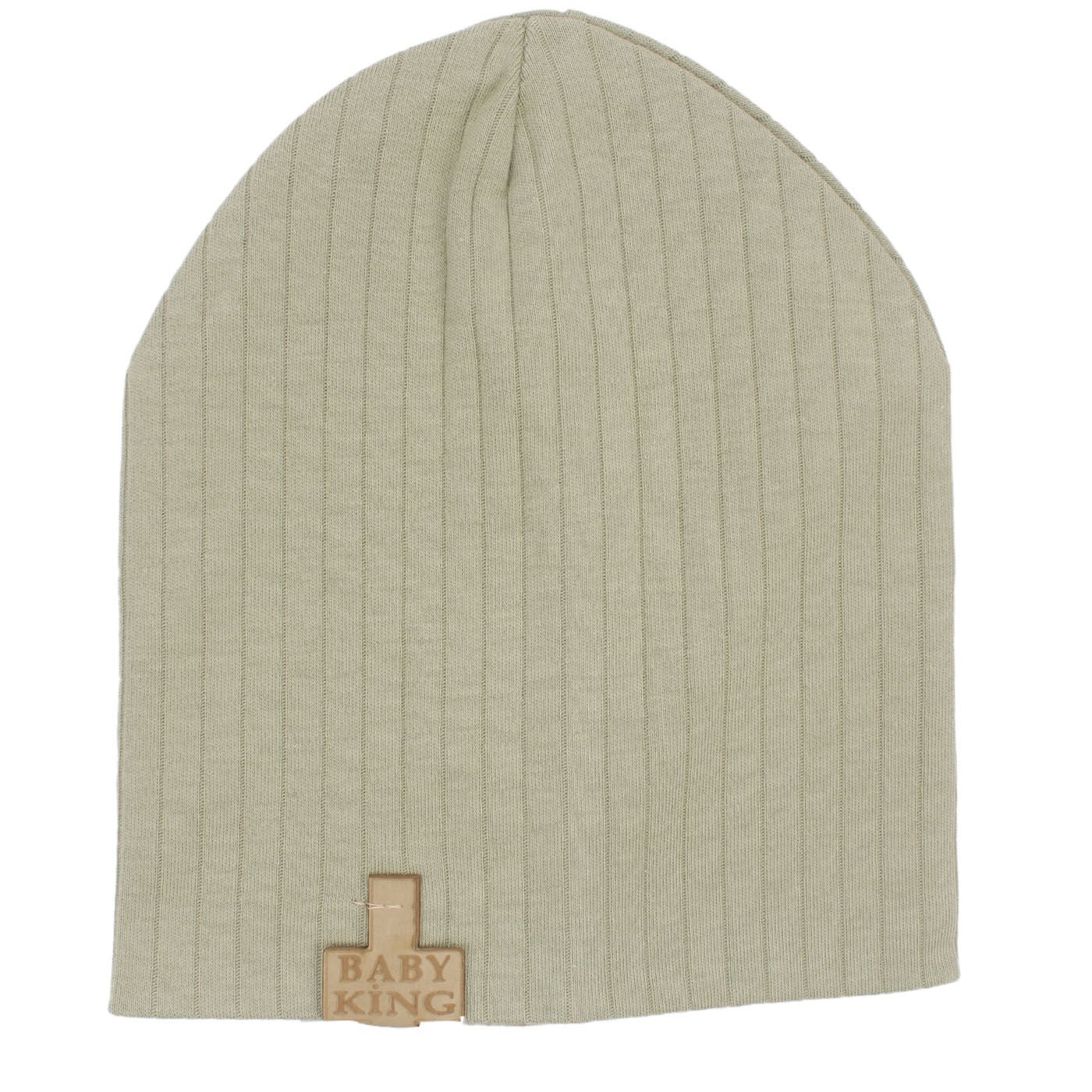 Erkek Bebek Yeşil Penye Baby King Armalı Raporlu Bere