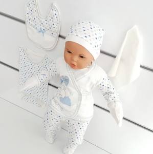 Chery Açık Mavi 7 li Erkek Bebek Hastane Çıkış Seti