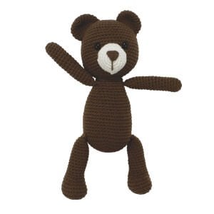 Amigurumi Sevimli Acı Kahve Renk Ayıcık Organik Oyuncak