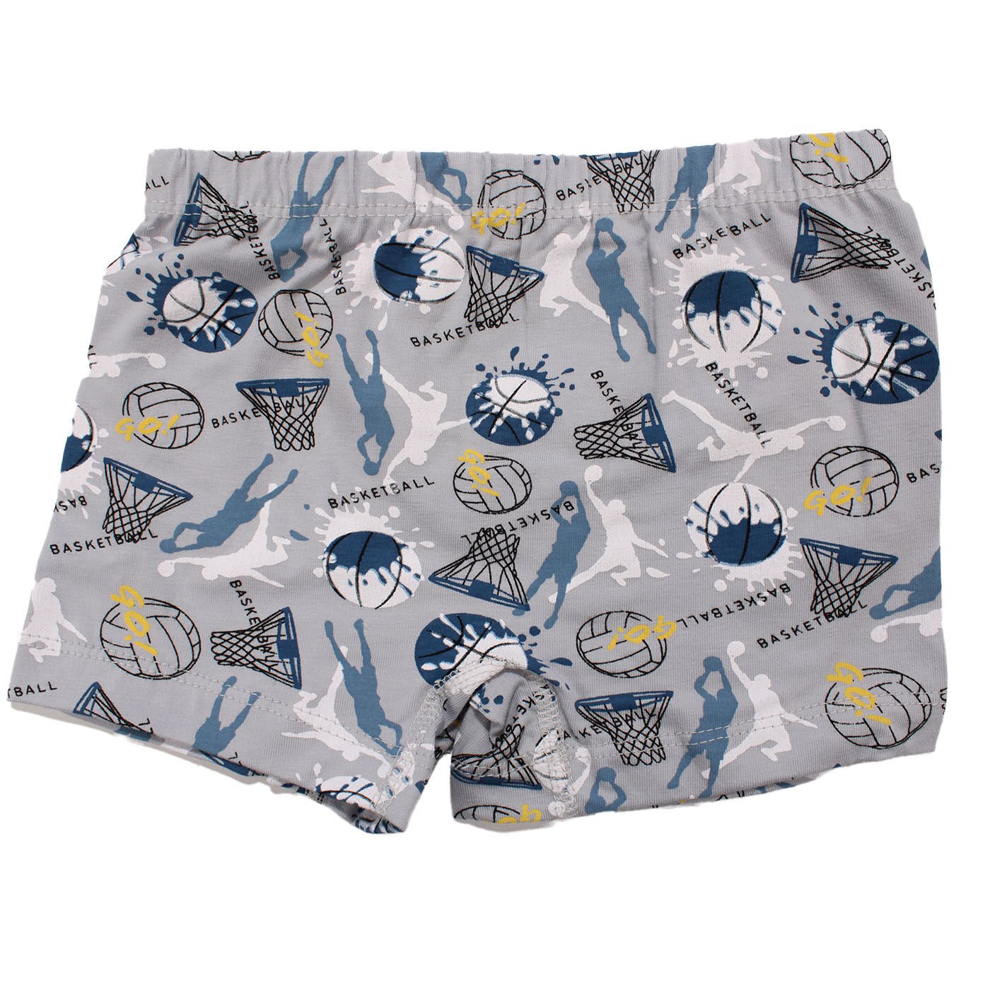 Erkek Çocuk Gri Basket Desenli Boxer 2-3 Yaş