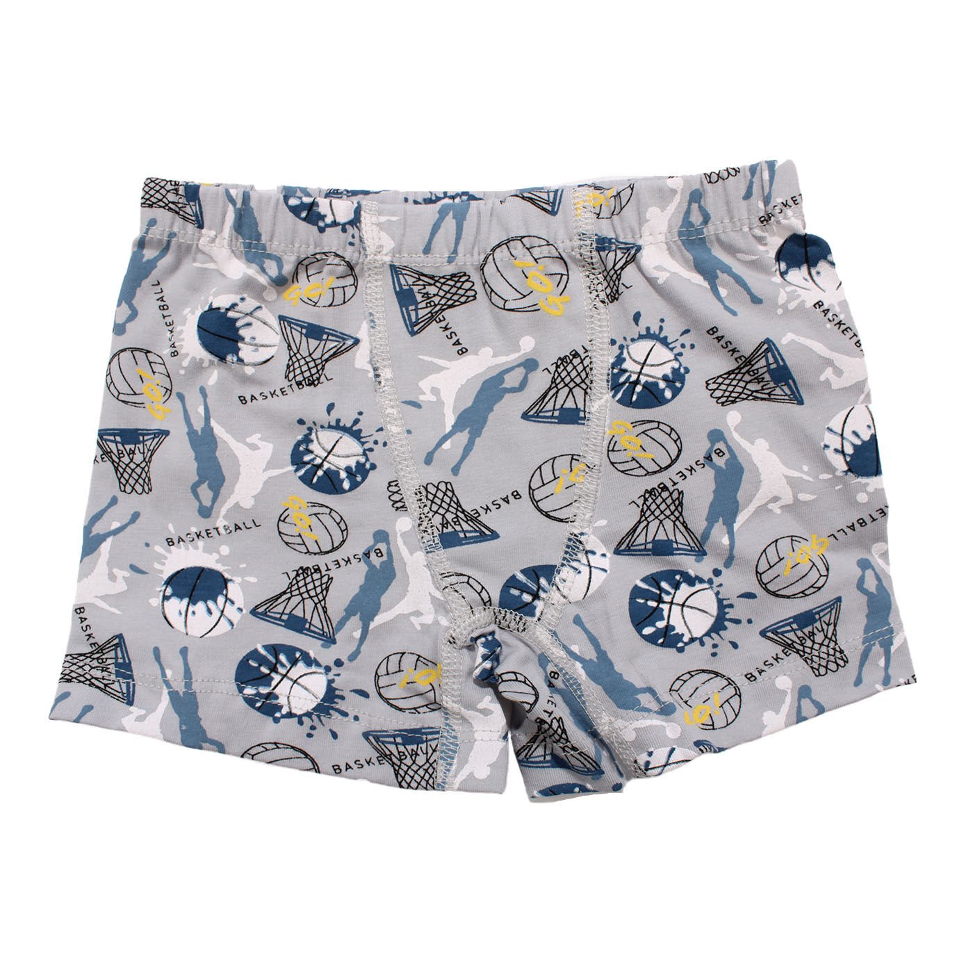 Erkek Çocuk Gri Basket Desenli Boxer 2-3 Yaş