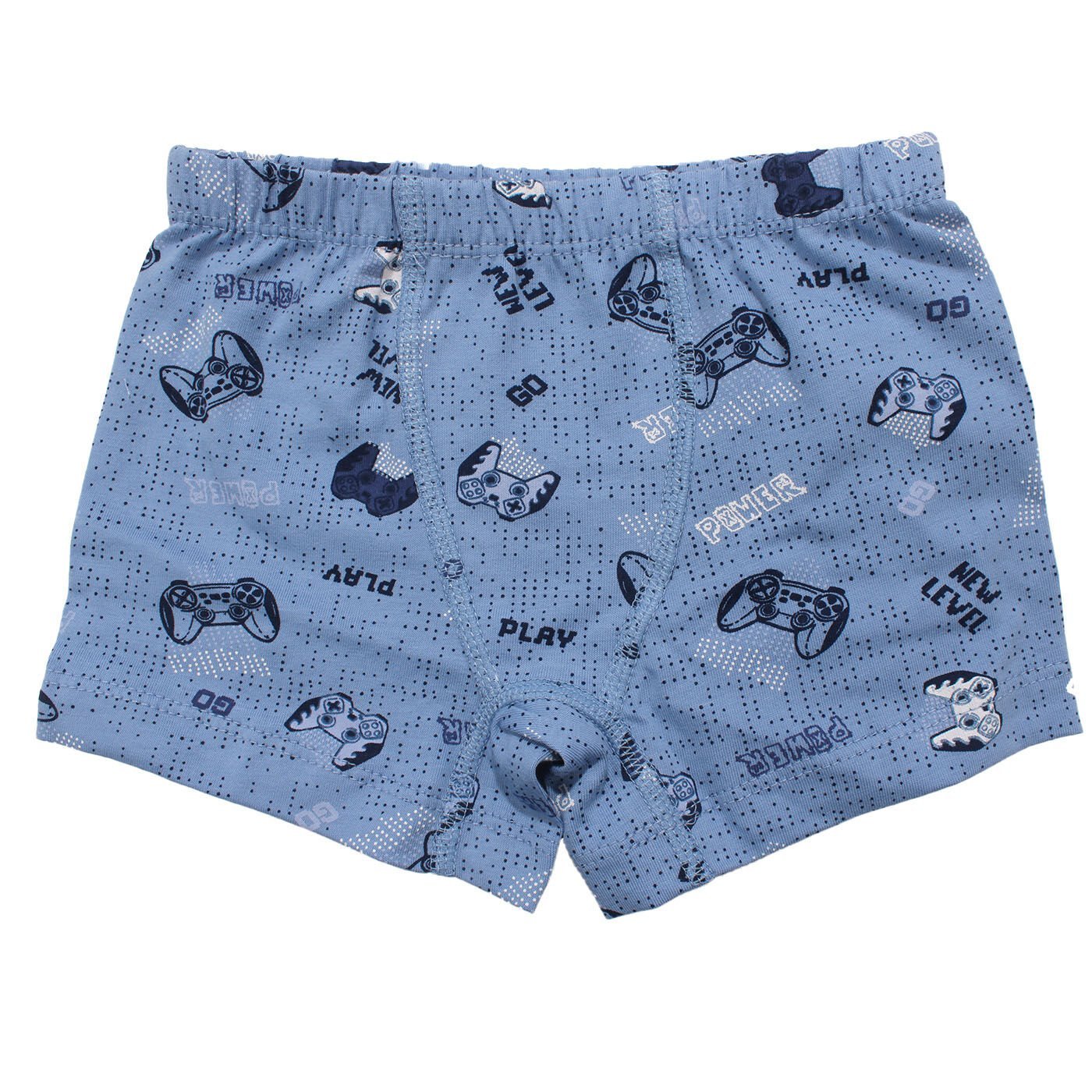 Erkek Çocuk Mavi Oyun Konsolu Desenli Boxer 2-3 Yaş