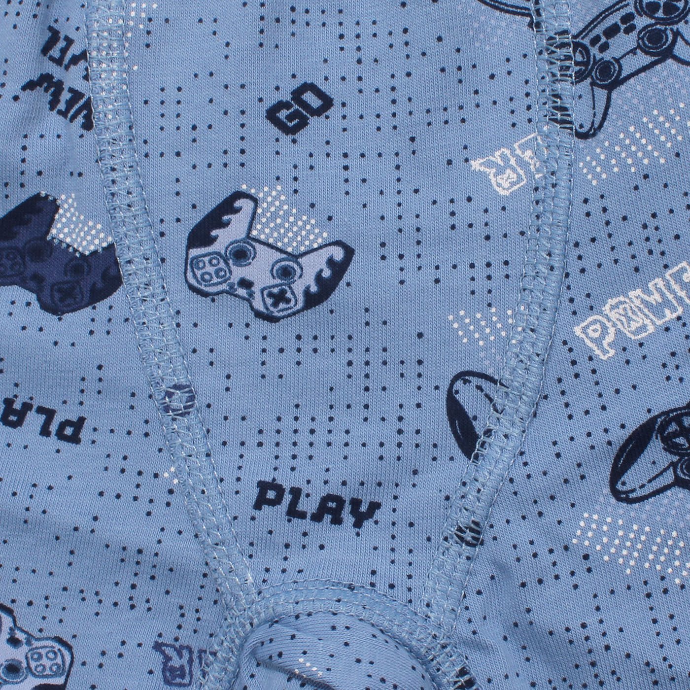 Erkek Çocuk Mavi Oyun Konsolu Desenli Boxer 2-3 Yaş