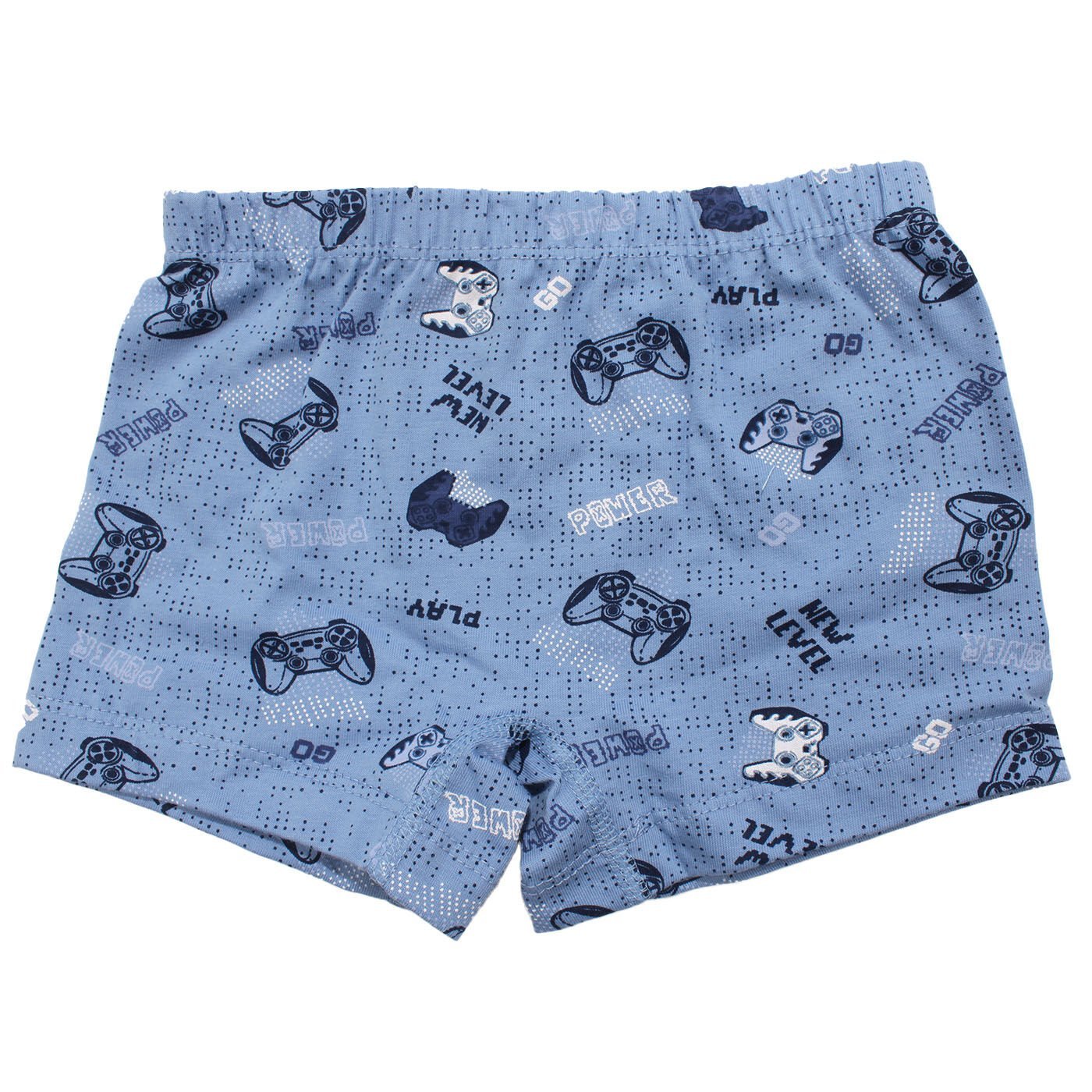Erkek Çocuk Mavi Oyun Konsolu Desenli Boxer 2-3 Yaş
