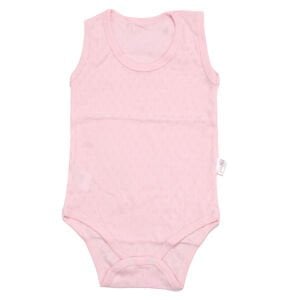 Pembe Jakarlı Askılı Çıtçıtlı Zıbın