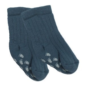 Unisex Mavi Kaydırmaz Taban Polar Çorap