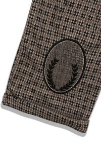 Papyonlu Ayıcık Desenli Kahve Şapkalı Salopet Tulum