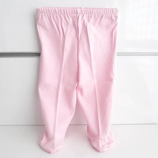 Patikli Pembe Tek Alt Bebek Penye Pantolon