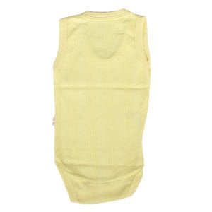 Unisex Sarı Geniş Raporlu Askılı Zıbın