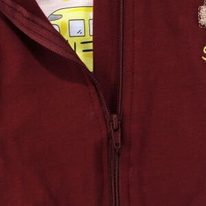 Erkek Çocuk Bordo Bej E Nakışlı Kolej Hırkalı 3'Lü Takım