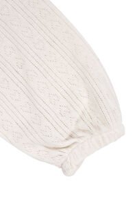 Kız Bebek Ekru Sarı Çiçek Nakışlı Patikli Yakalı Tulum