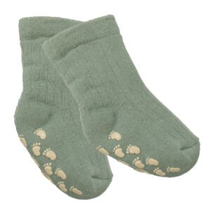 Unisex Su Yeşili Kaydırmaz Taban Polar Çorap