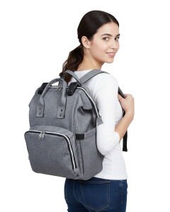 Gri Anne Bebek Sırt Çantası