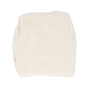 Unisex Ekru Welsoft Peluş Fermuarlı Yelek