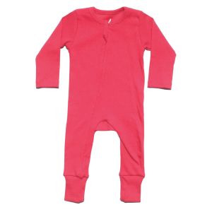 Kız Bebek Fuşya Kaşkorse Fitilli Fermuarlı Tulum