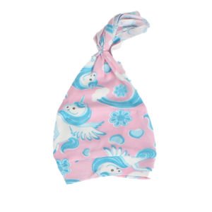 Kız Bebek Beyaz Pembe Unicorn Desenli Zıbın 3'lü Takım