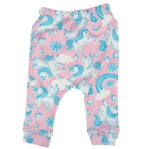 Kız Bebek Beyaz Pembe Unicorn Desenli Zıbın 3'lü Takım