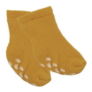 Unisex Sarı Kaydırmaz Taban Polar Çorap