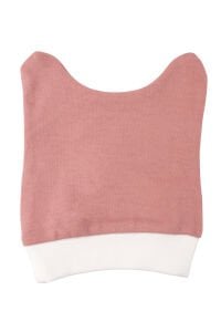 Kız Bebek Ekru Pembe Çiçek Desenli Çıtçıtlı Bereli 3'lü Takım 0-3 Ay