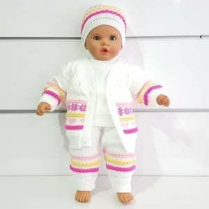 Triko 4 lü Kız Bebek Takımı