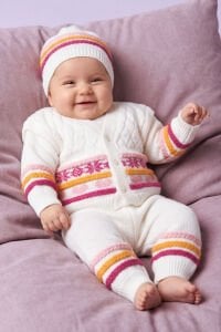 Triko 4 lü Kız Bebek Takımı