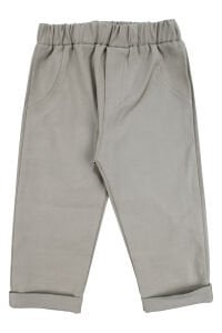 Erkek Bebek Gri Ekose Gömlekli Çizgili Ceketli 3'lü Lüks Takım