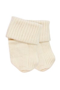 Kız Bebek Turuncu Lila Yeşil 6'lı Kıvrık Patik Çorap 0-6 Ay
