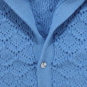 Mavi , Bereli Triko Erkek Bebek Tulumu