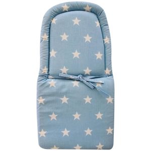 Erkek Bebek Yıldız Desenli Mavi Mama Sandalyesi Minder
