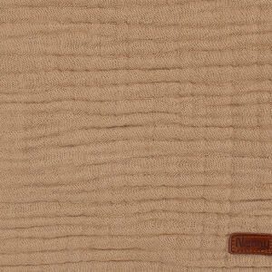 Unisex Kahve Püsküllü 4 Kat Battaniye 80x120