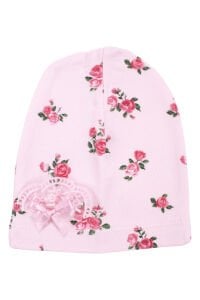 Kız Bebek Pembe Güllü Kanaviçe Nakışlı 3'lü Pijama Takımı 0-3 Ay