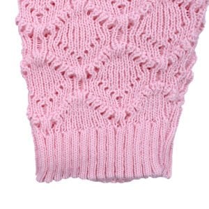 Pembe , Bereli Triko Kız Bebek Tulumu