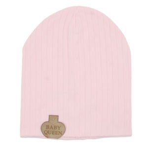 Kız Bebek Pembe Penye Baby Queen Armalı Raporlu Bere