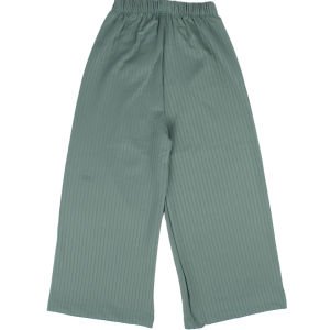 Kız Çocuk Yeşili Fitilli Bol Paça Tayt Pantolon 9-10 YAŞ