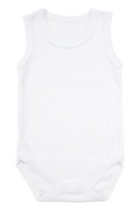 Beyaz Sade Alttan Çıt-çıtlı Askılı Badi Zıbın