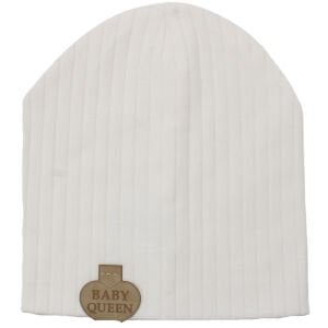 Kız Bebek Ekru Penye Baby Queen Armalı Raporlu Bere