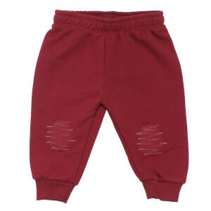 Erkek Bebek Bej Bordo Good Times Çizgili Üç İp 2'li Takım