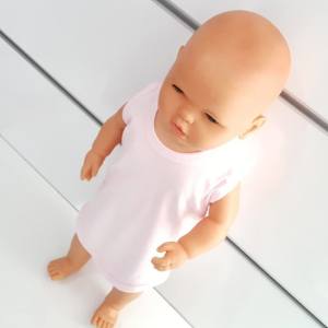 Pembe Sade Alttan Çıt-çıtlı Askılı Badi Zıbın