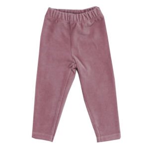 Kız Bebek Ekru Pempe Fiyonklu Baskılı Kadife Fitillli Taytlı 2'li Takım