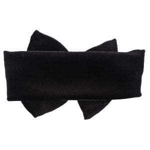 Kız Bebek Siyah Kurdeleli Kadife Bandana