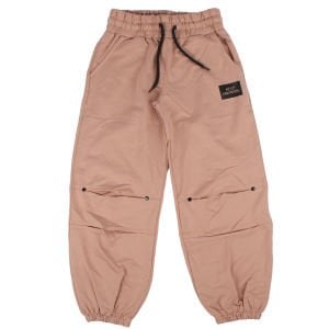 Kız Çocuk Somon Paçası Beli Lastikli Diz Detaylı Tek Alt