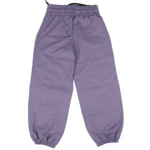 Kız Çocuk Mor Paçası Beli Lastikli Diz Detaylı Tek Alt