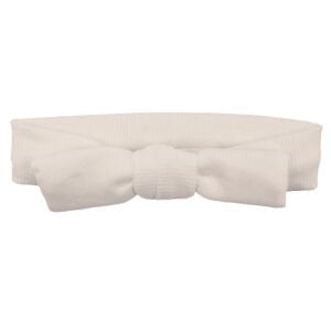 Kız Bebek Beyaz Düğümlü Fitilli Bandana