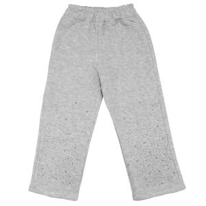 Kız Çocuk Gri Taşlı Üç İp 2'li Takım