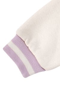 Kız Çocuk Mor Krem 3 İp Kolej Hırka