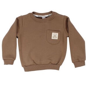 Erkek Çocuk Kahve Cepli Ayı Armalı Üç İp 2'li Takım