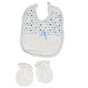 Mavi Arabalı Puanlı 5 Parça Hastane Çıkış Seti