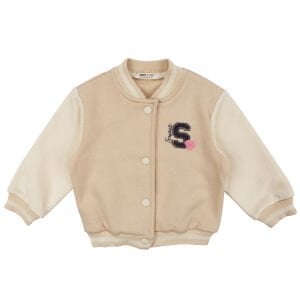 Kız Çocuk Krem Kahve 3 İp Kolej Hırka