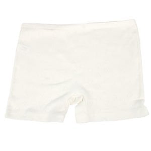 Kız Çocuk Ekru Jakarlı Kalp Desenli Boxer