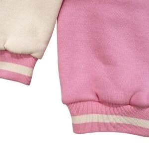 Kız Çocuk Ekru Pembe 3 İp Kolej Hırka